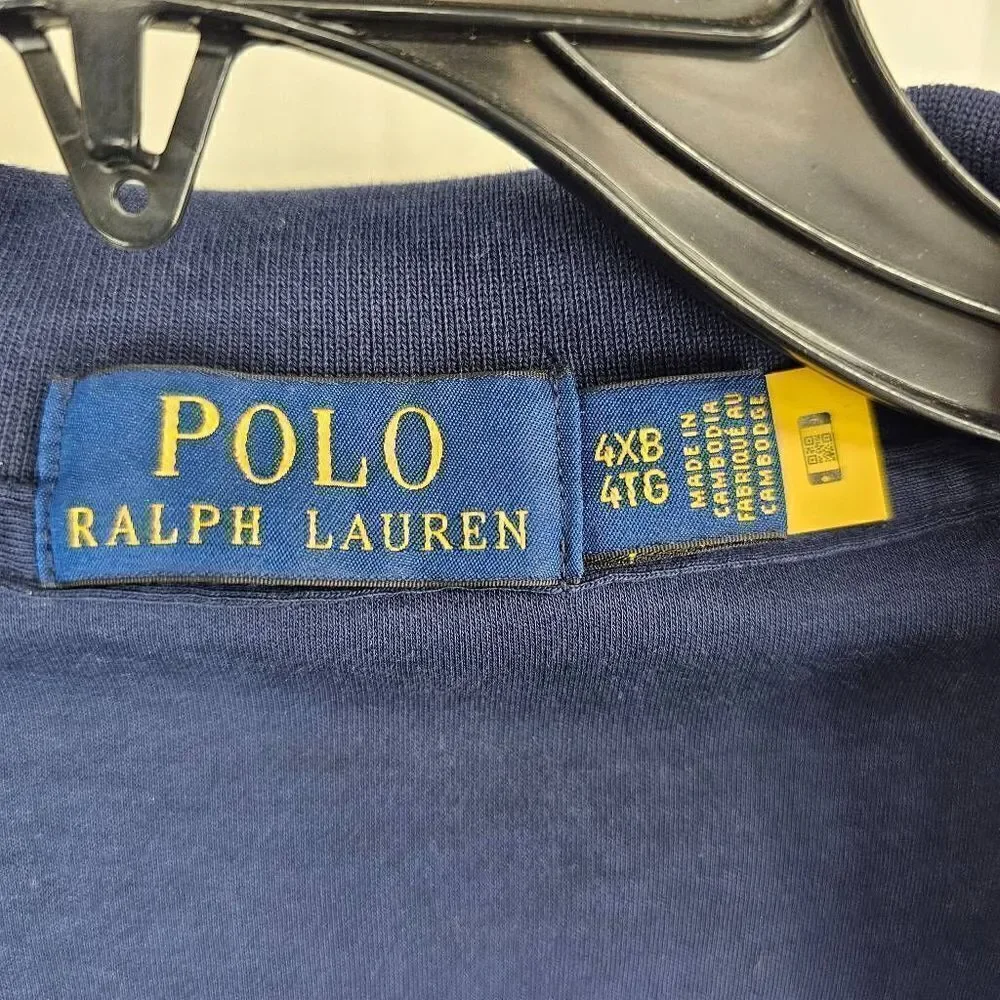 Polo Ralph Lauren Polo Shirt Short Sleeve Navy Blue Men’s Size 4XB Big